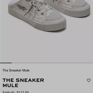 Marc Jacobs White Sneaker Mule